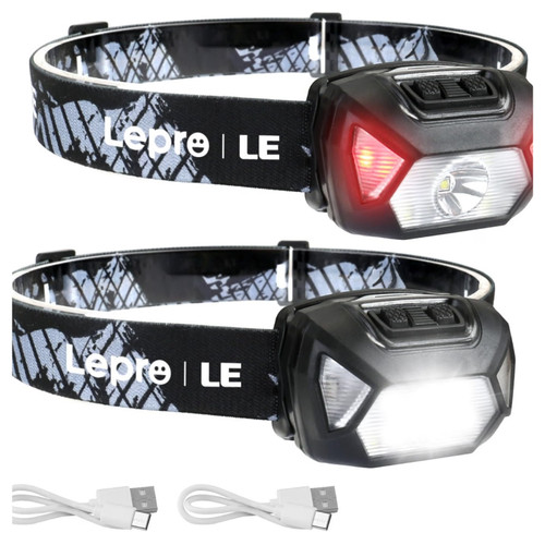 Lepro stirnlampe led usb 6 - stirnlampe,