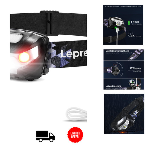 Usb stirnlampe led - usb,