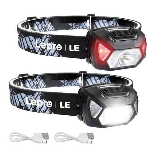 Lepro stirnlampe led usb 6 - led,