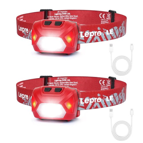 Lepro stirnlampe led usb 6 - lepro, c