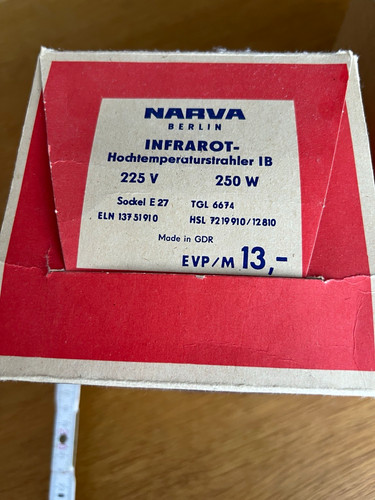 Ddr infrarotstrahler narva - ddr,