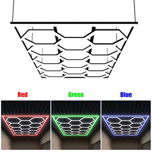 14x hexagon led lampe - 14x,